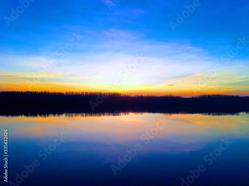 sunrise over the river © Valeriya