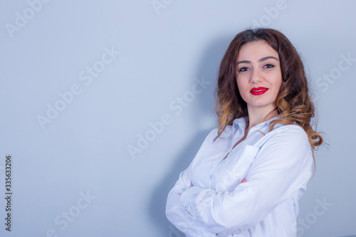  Beautiful young business woman portrait
