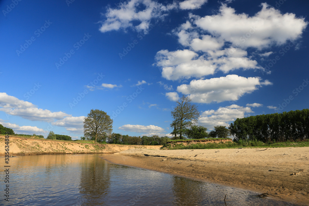 Obraz premium renaturierte Ems bei Hembergen