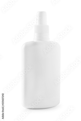 White plastic bottle