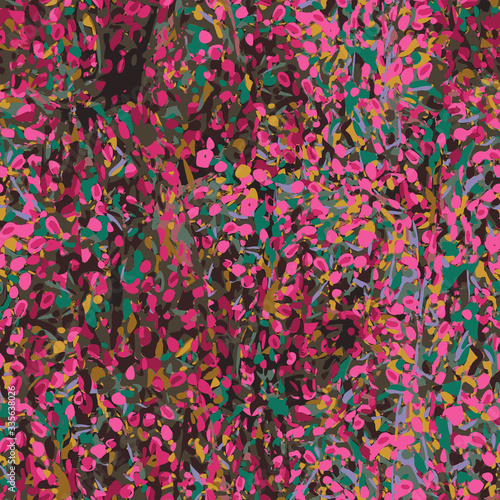 Trendy Mix animal skin prints ,Leopard, snake, zebra, tiger safari africa seamless pattern vector design for fashion,fabric and all prints on black background. Abstract flowers spots.