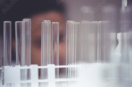 Laboratory scientist working at lab