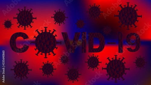 coronavirus background. covid-19. lockdown