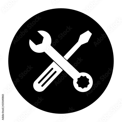 klucz i śrubokręt ikona