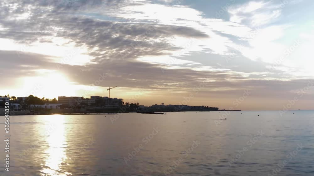 Time lapse of the sunrise and sea Time lapse of the sunrise and sea