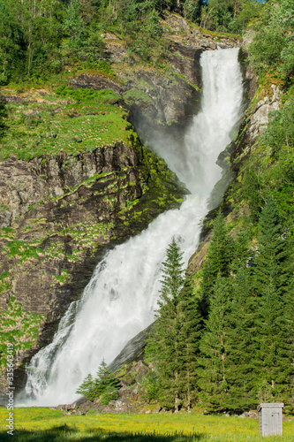 outhouse with waterfall 