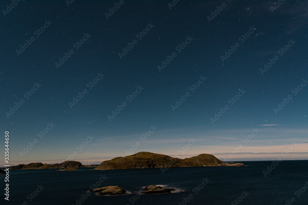 Fototapeta premium night view of the sea