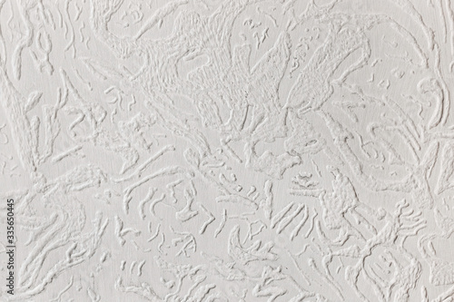 White abstract wall texture with stucco pattern, plaster background