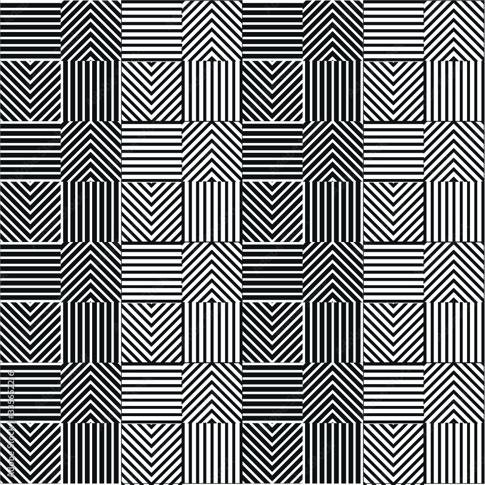 Background vintage design. Geometric pattern background vector illustration. black and white striped pattern
