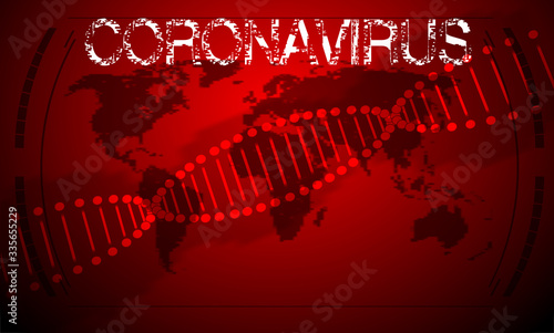 Covid coronavirus infection. Isolated vector icon. Epidemic disease concept. Coronavirus symptoms. Blue background. Technology concept vector design. Vector shield icon.