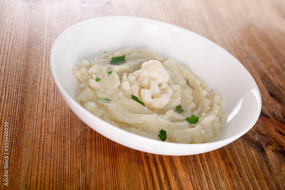 Homemade Cauliflower Puree or Colcannon with Mashed Cabbage Homemade Cauliflower Puree or Colcannon with Mashed Cabbage