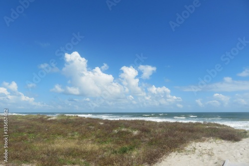 Fototapeta Naklejka Na Ścianę i Meble -  Sand dunes on the beach in Atlantic coast of North Florida