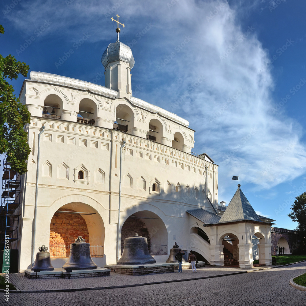 Fototapeta premium Veliky Novgorod, inside the Kremlin walls.