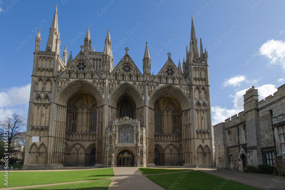 Gothic Peterborough Cathedral Cambridgeshire England UK Gothic Peterborough Cathedral Cambridgeshire England UK