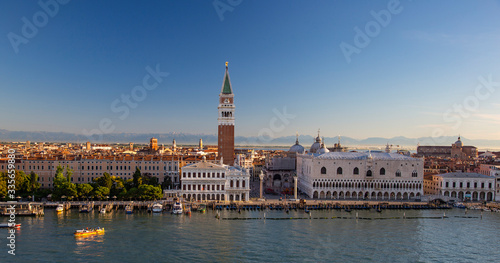 Doge's Palace, Campanile, St. Mark's Basilica and St. Mark's Square in Venice, Italy