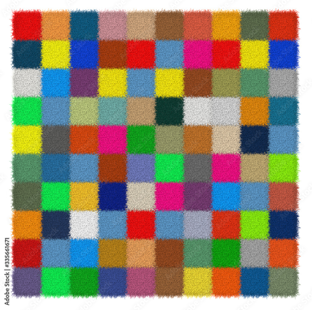 Colorful carpet samples Colorful carpet samples