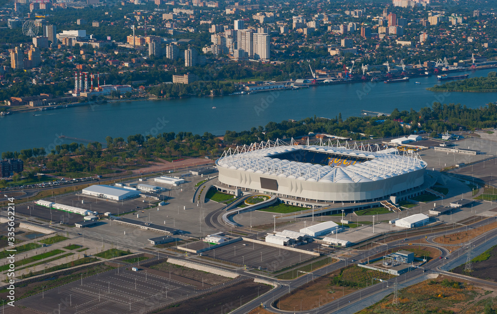 Rostov-Arena stadium, Rostov-on-Don, Don river.