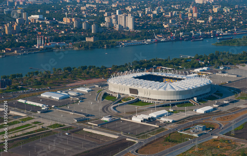 Rostov-Arena stadium, Rostov-on-Don, Don river.
