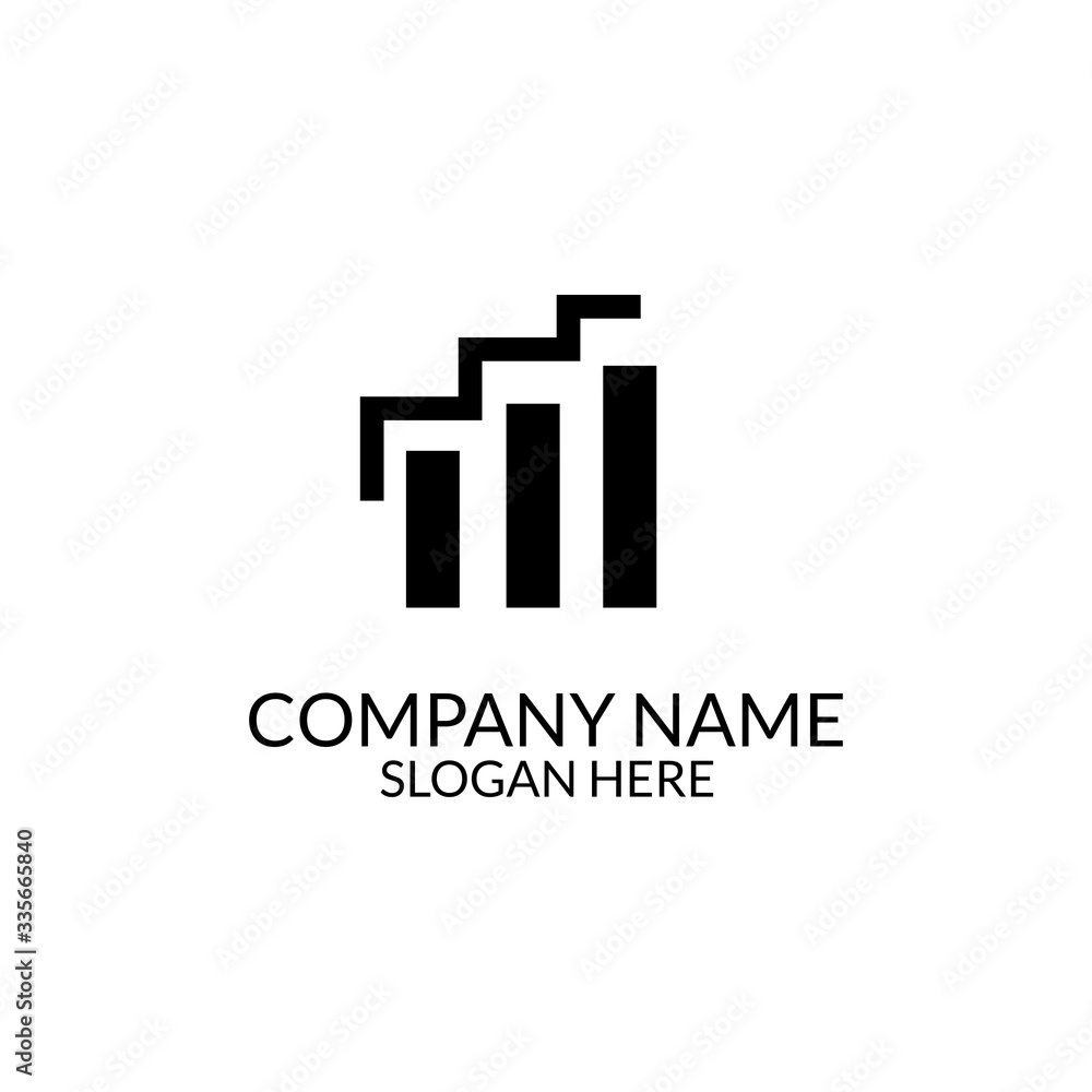 accounting logo design template.Financial Advisors Logo Design Template.Creative Accounting Concept Logo Design Template