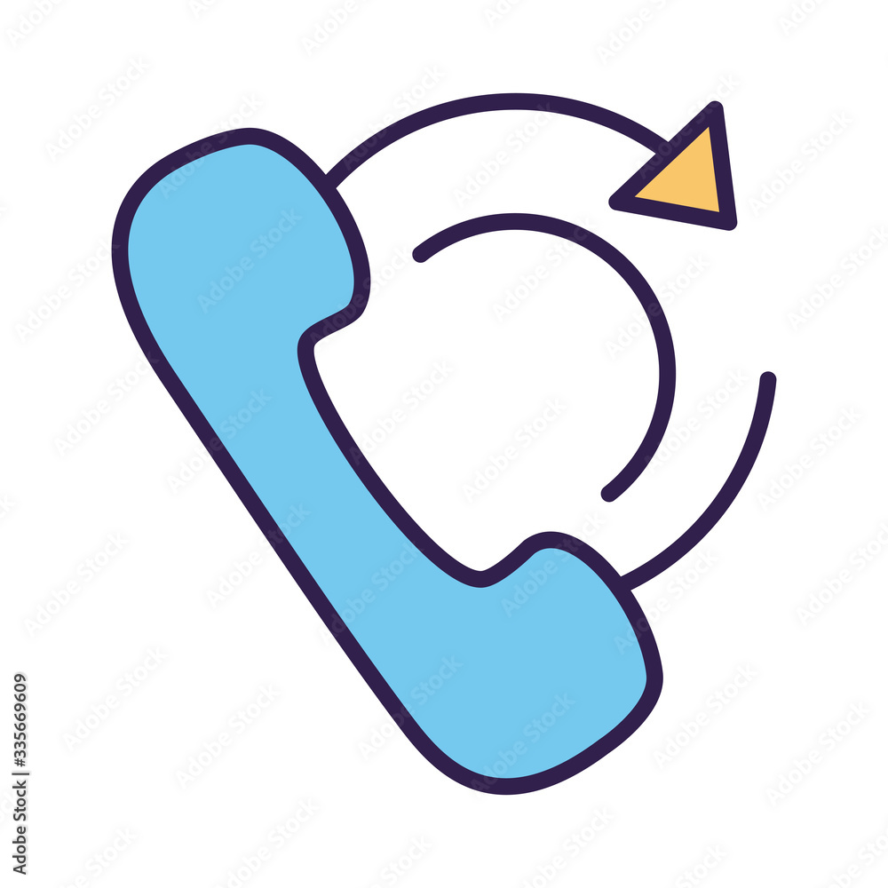 telephone call service line and fill style telephone call service line and fill style