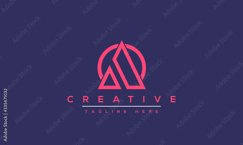 AO Letter Logo Design. Creative Modern Alphabet letters monogram icon A ...
