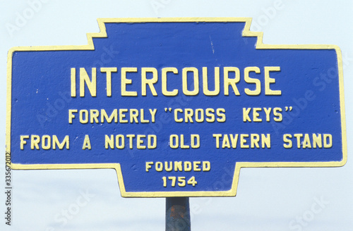 A sign for a tavern founded in 1754