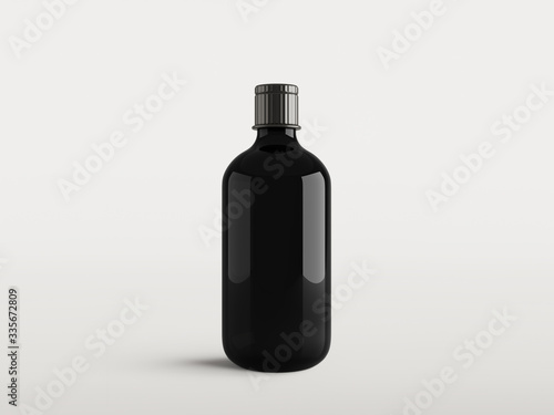 Jar for cosmetic and medicine isolated on white . mockup