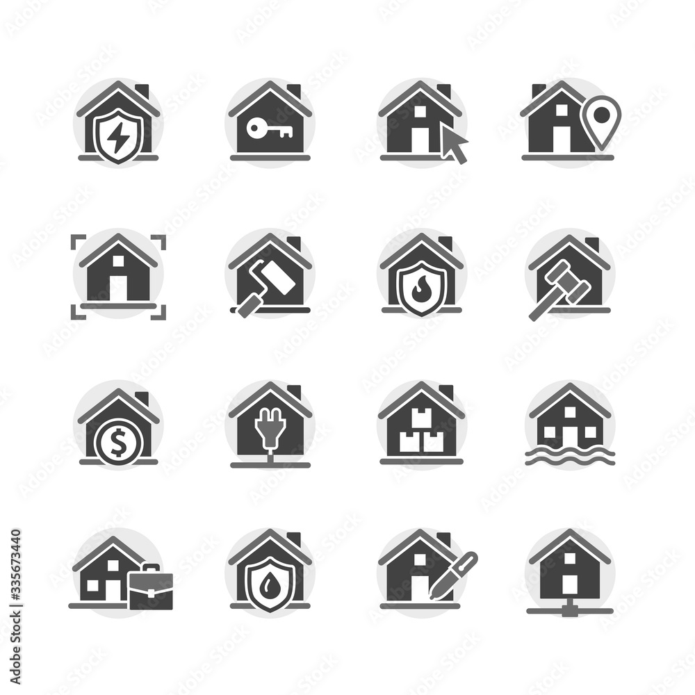 real estate vector icon set real estate vector icon set