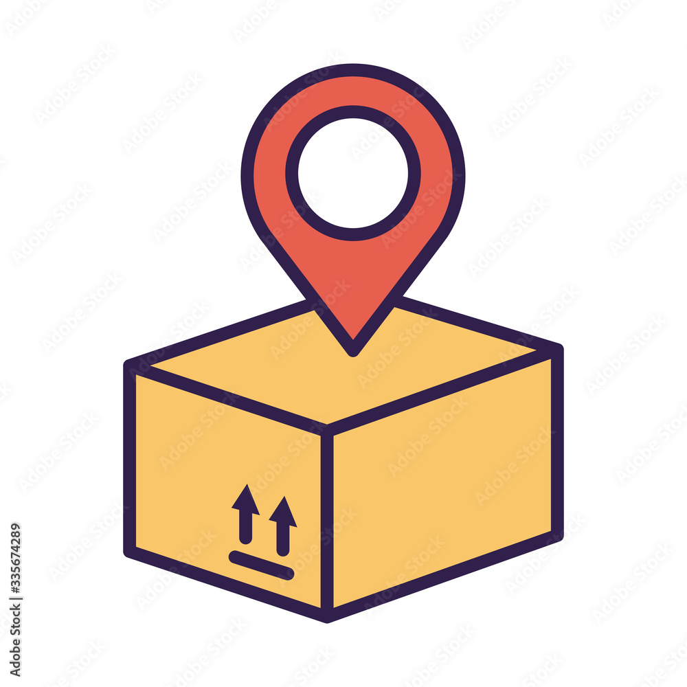 box carton packing with pin location line and fill style box carton packing with pin location line and fill style