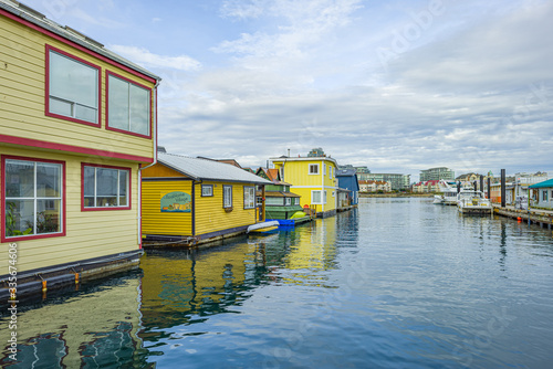 Colorful Float Homes at Fisherman's Wharf