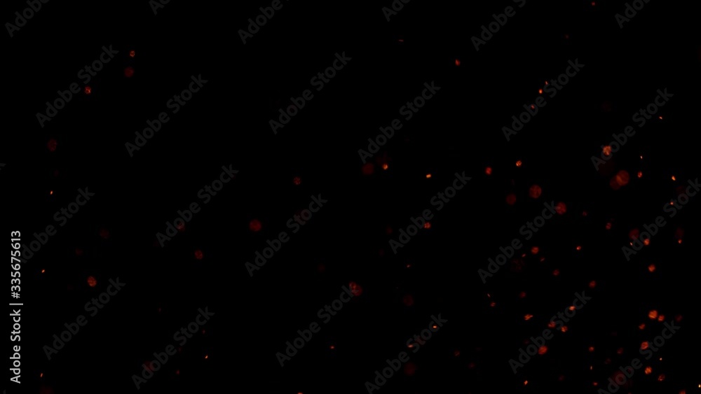 Super Slow Motion Shot of Fire Sparks Isolated on Black Background at 1000fps. Super Slow Motion Shot of Fire Sparks Isolated on Black Background at 1000fps.