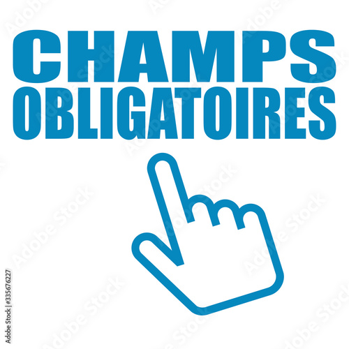 Logo champs obligatoires.