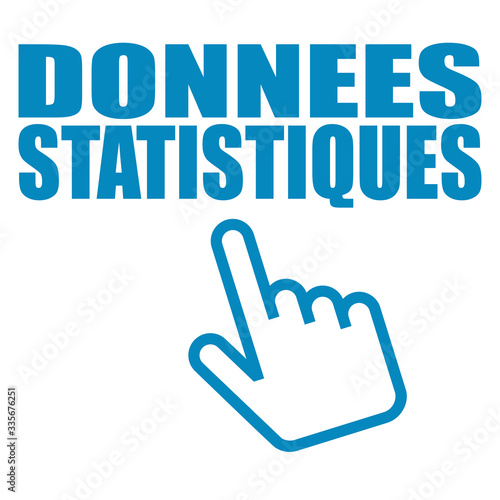 Logo données statistiques.