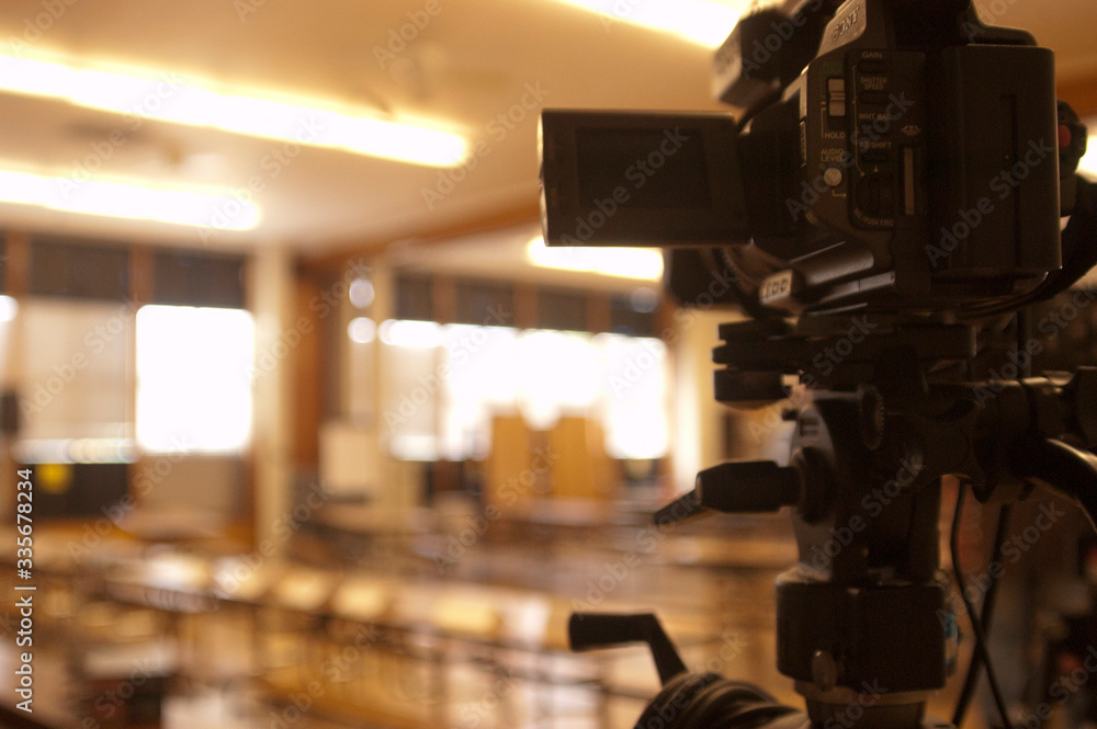Fototapeta premium professional video camera