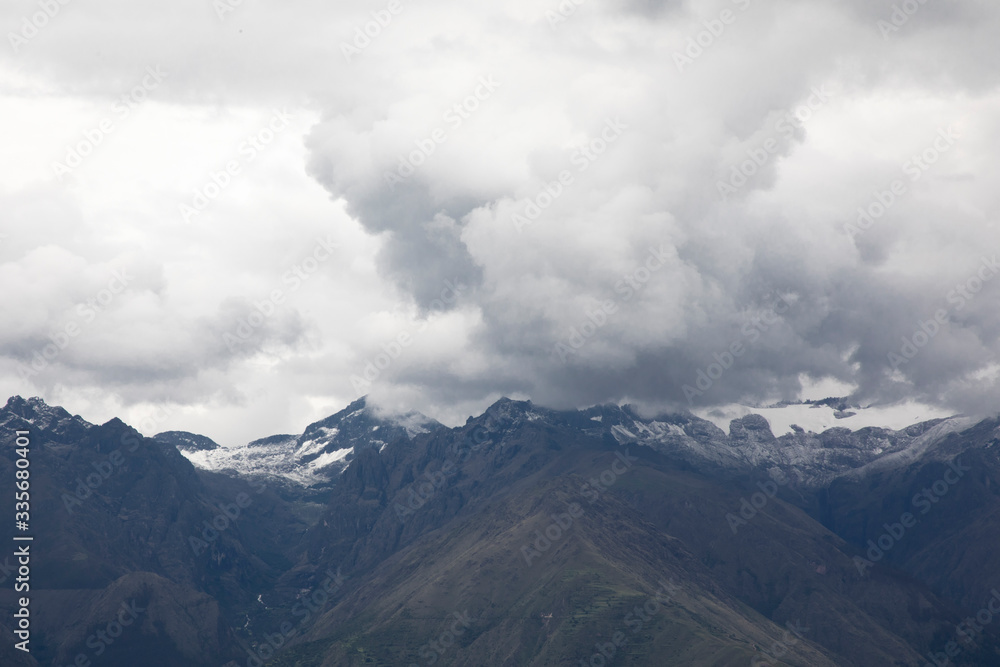 Fototapeta premium clouds over the mountains