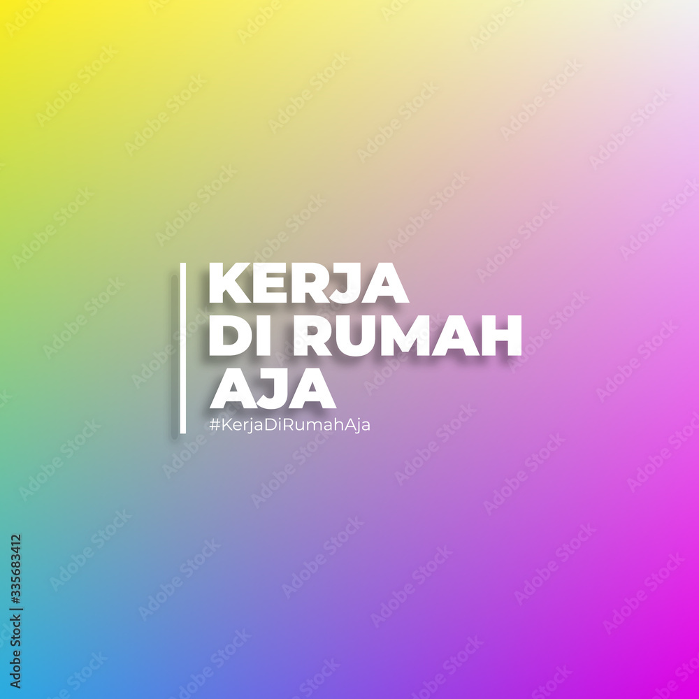 Background of Kerja Di Rumah Aja or banner with a simple and minimalist modern design. This background is suitable for the promotion of fashion both online and offline or for posting on social media. Background of Kerja Di Rumah Aja or banner with a simple and minimalist modern design. This background is suitable for the promotion of fashion both online and offline or for posting on social media.