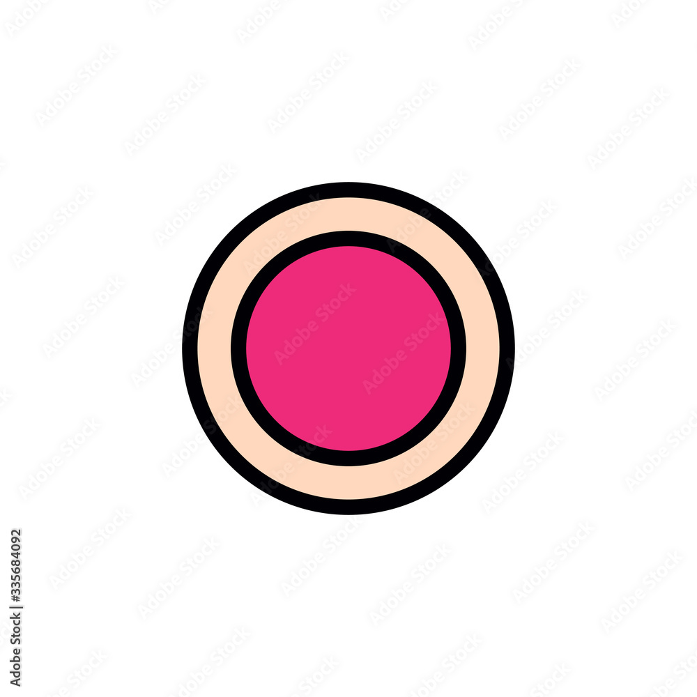 ovum line icon, vector illustration