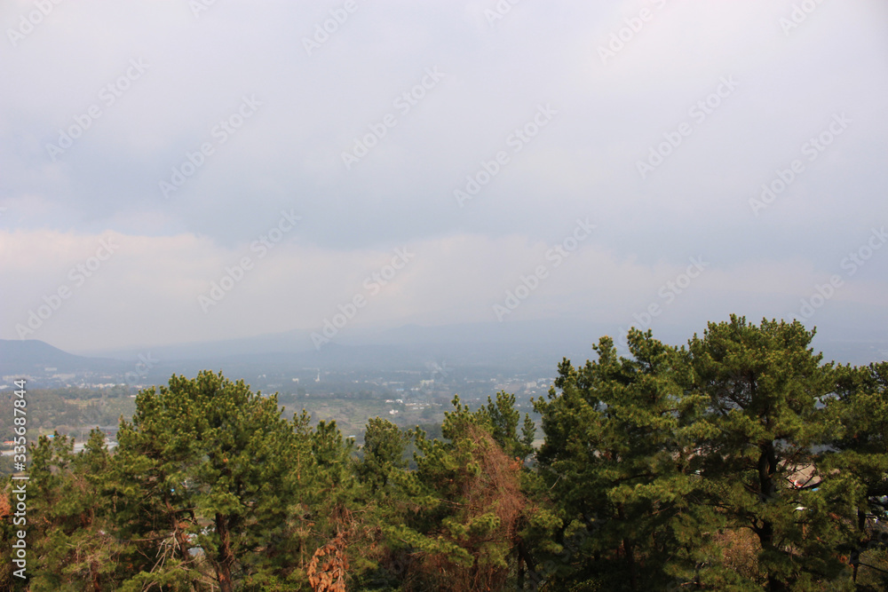 Hallasan Looking from Sammaebong - Jeju Olle Trail Route 7 : Beautiful Scenery of Jeju Island, Korea Hallasan Looking from Sammaebong - Jeju Olle Trail Route 7 : Beautiful Scenery of Jeju Island, Korea