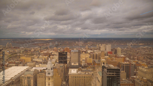 The city of Philadelphia - amazing aerial view