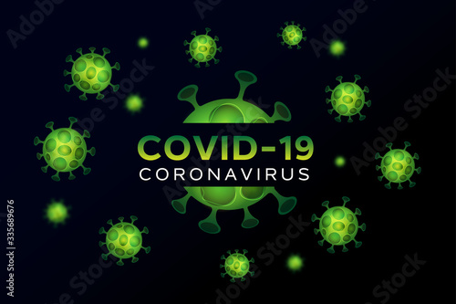 Coronavirus covid-19 pandemic background concept