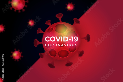 Coronavirus covid-19 pandemic background concept