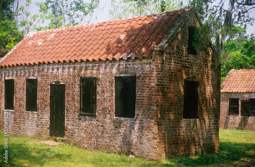 Brick slaves quarters at the Boone Hall Plantation, Charleston, SC © spiritofamerica
