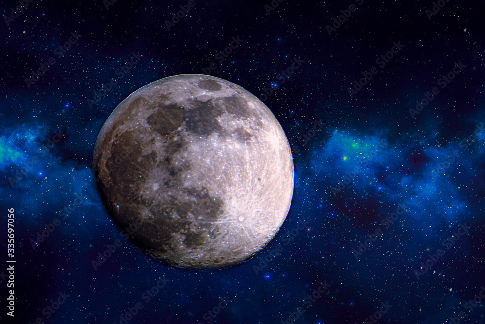 Obraz premium Moon and stars