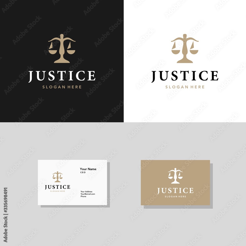 Law justice firm Premium Vector
