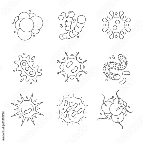 Viruses Graphic Resources line art icon
