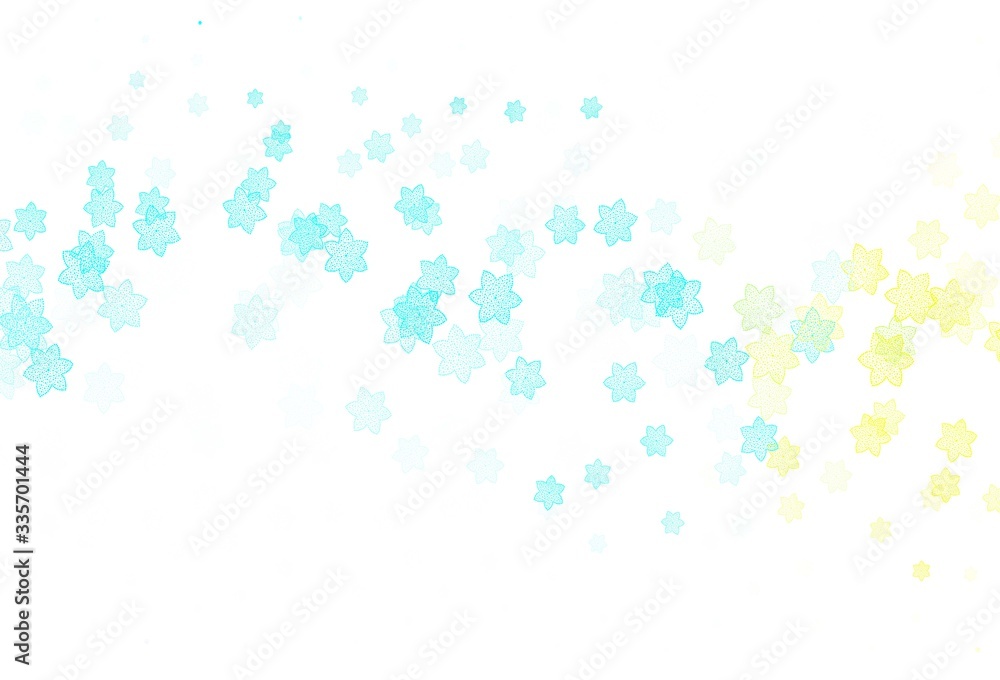 Light Blue, Green vector doodle layout with flowers. Light Blue, Green vector doodle layout with flowers.