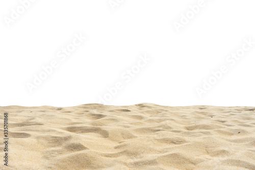 Sand isolated on white background