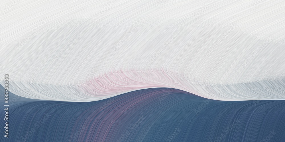 Fototapeta premium graphic design background with contemporary waves design with teal blue, light gray and slate gray color. can be used as card, wallpaper or background texture