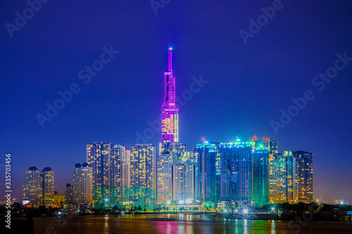 фотографія City scape in Ho Chi Minh city,Viet Nam,Landmark view.
