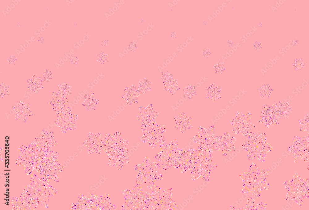 Light Pink, Yellow vector abstract backdrop with flowers. Light Pink, Yellow vector abstract backdrop with flowers.